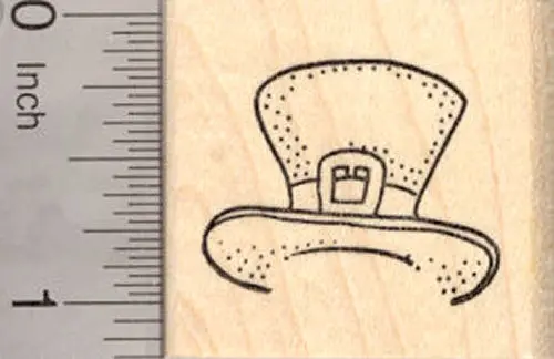 Leprechaun Hat Rubber Stamp – Festive St. Patrick’S Day Design 1