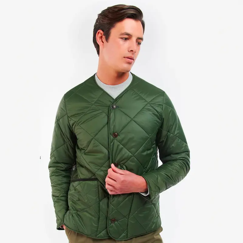 Liddesdale Quilted Cardigan Jacket – Sage Green 1