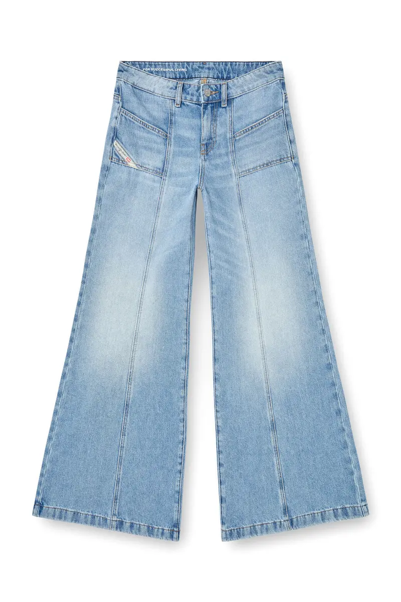 Light Blue Flare Jeans – D-Akii Oclba 1