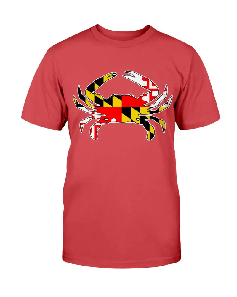 Maryland Flag & Blue Crab Graphic T-Shirt