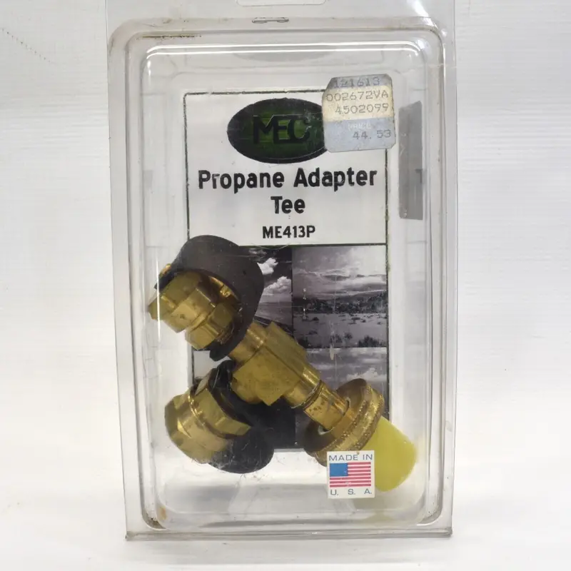 Mec Me413P Propane Adapter Tee – Camper Propane Splitter With Standard Threads 1