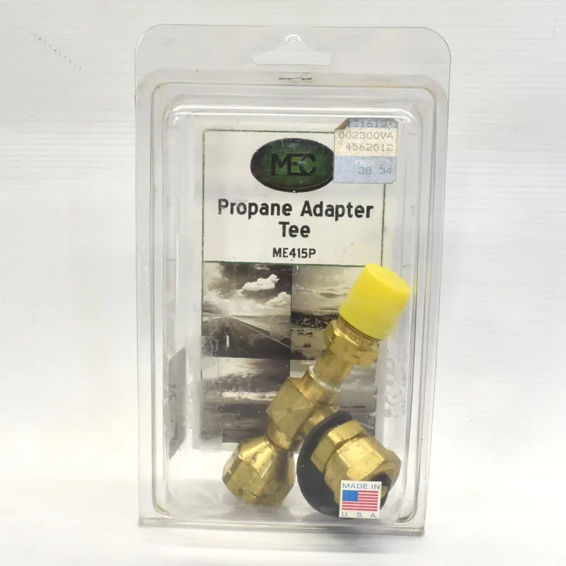 Mec Me415P Propane Adapter Tee – Rv/Camper Dual-Outlet Gas Connection Fitting 1