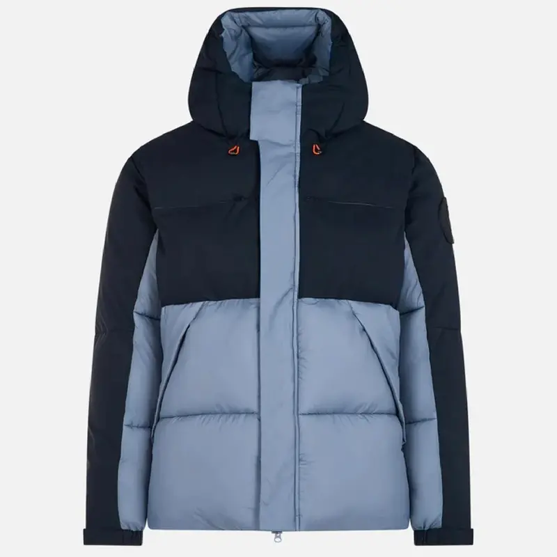 Men'S Calvin Hooded Jacket – Stone Blue Shade 1