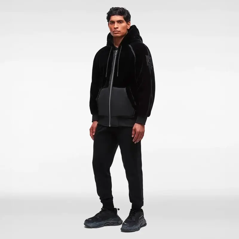 Men'S Londelle Black Zip-Up Hoodie 1