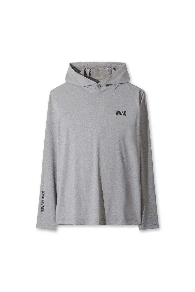 Men'S Melange-Blend Athletic Hoodie – Grey 1