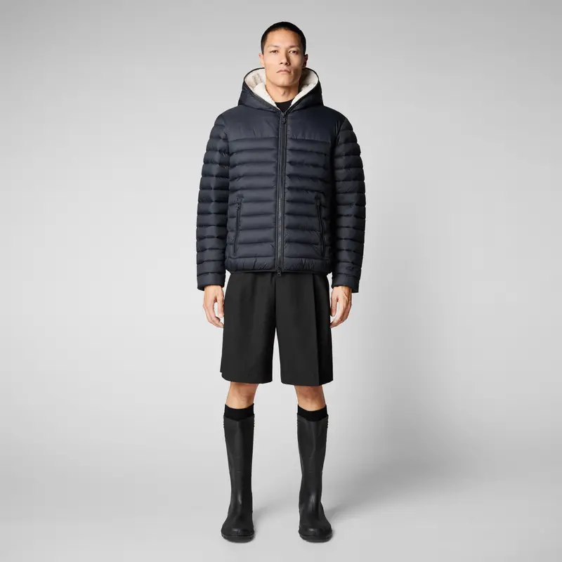 Men'S Morus Black Hooded Lightweight Jacket 1