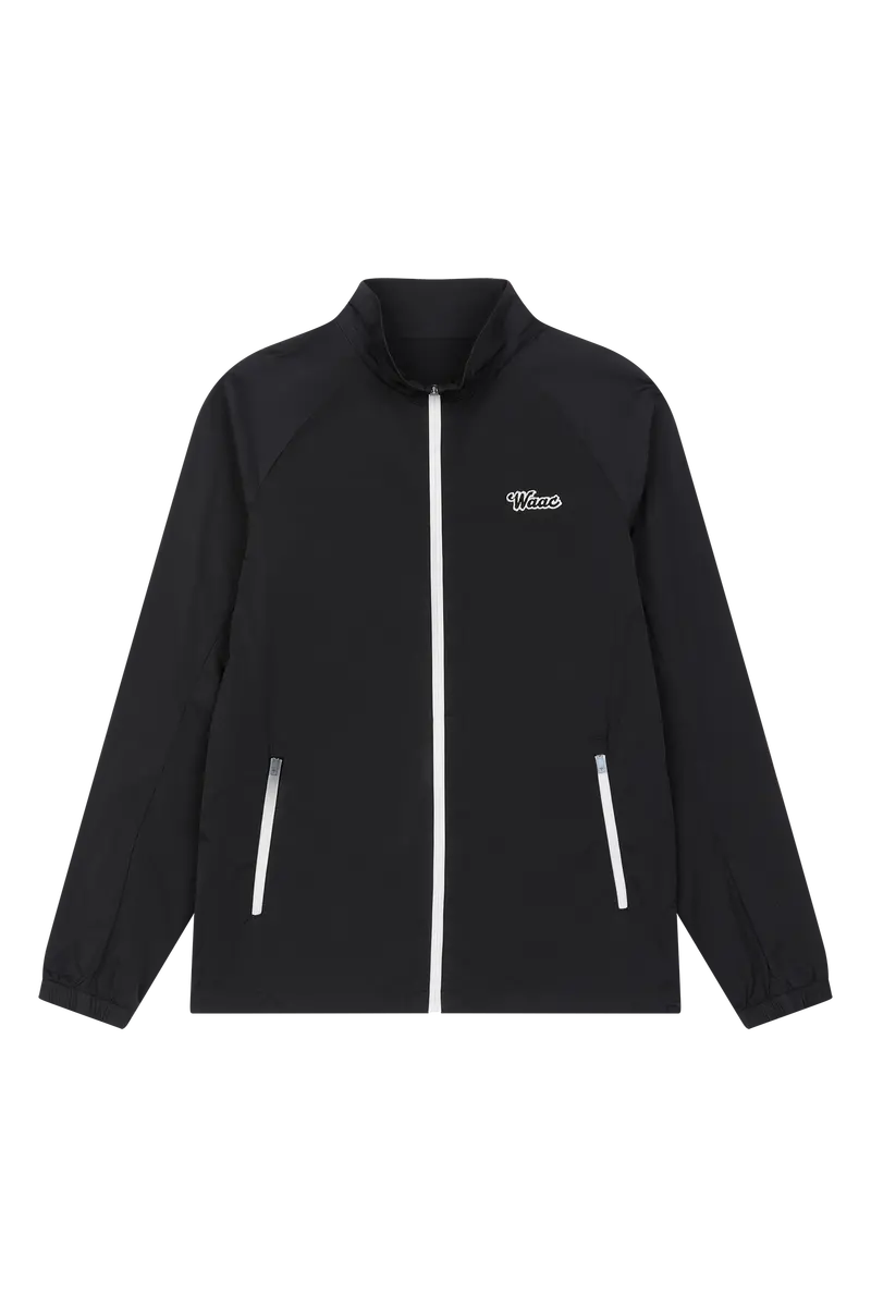 Men’S Navy Zip-Up Windbreaker Jacket 1