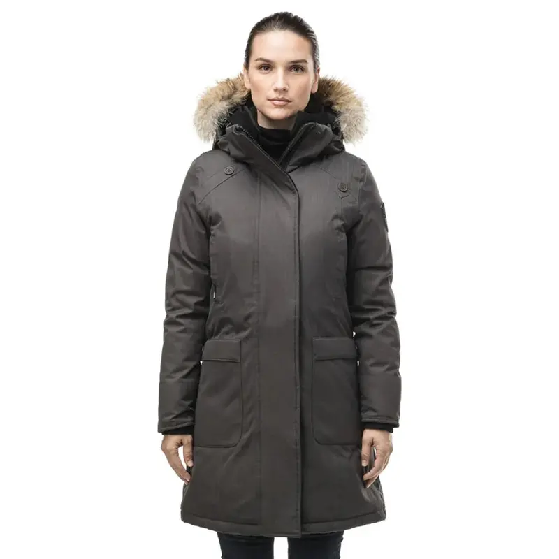 Merideth Ladies Steel Grey Parka 1