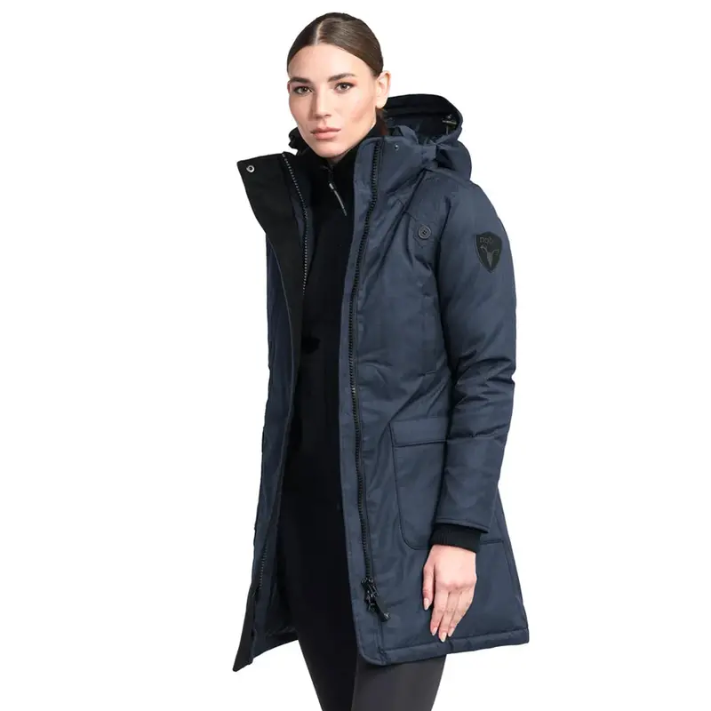 Merideth Women’S Navy Furless Parka 1