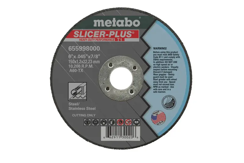 Metabo 6-Inch Slicer Plus Cutting Blade, Model 655998000 1