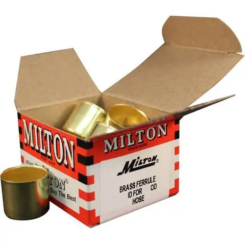 Milton 19/32" Od Brass Hose Ferrule – Model 16544 (Each) 1
