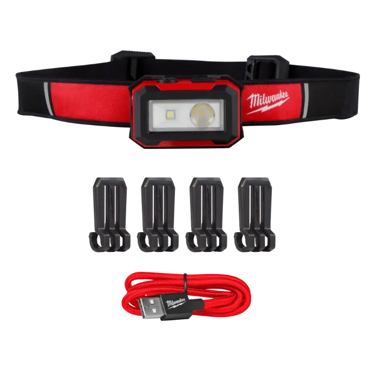 Milwaukee 2012R Rechargeable Magnetic Headlamp With Adjustable Task Light 1