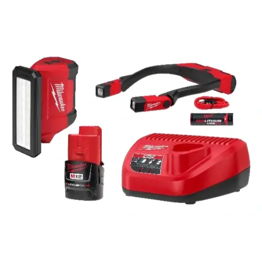 Milwaukee 2367-21Neck M12 Service Flood Light – Neck Light Bundle For Repair Work 1