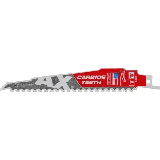 Milwaukee 48-00-5526 9" 5Tpi Ax Carbide General-Purpose Sawzall Blade (5-Pack) 1