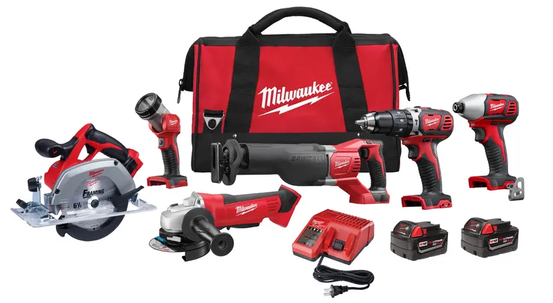 Milwaukee M18 6-Tool Cordless Combo Kit – Lithium-Ion Power System 1