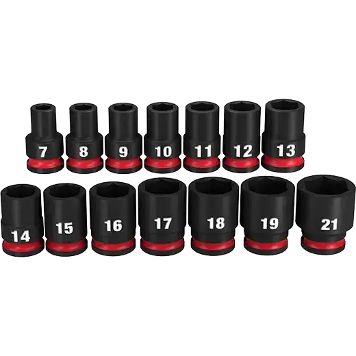 Milwaukee Shockwave Impact Duty 14-Piece Metric Socket Set – 3/8" Drive, 6-Point 1