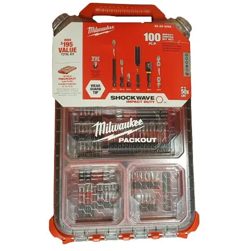 Milwaukee Shockwave Packout 100-Piece Tool Organization Kit 1