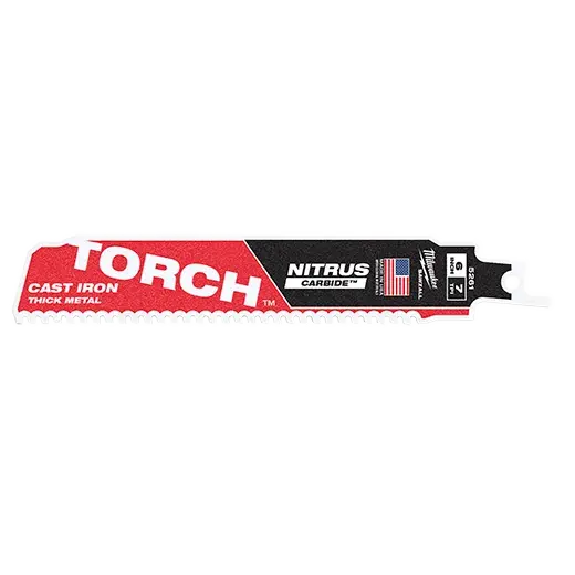 Milwaukee Torch For Cast Iron – 9" 7Tpi Nitrus Carbide Blade (1-Pack) 1
