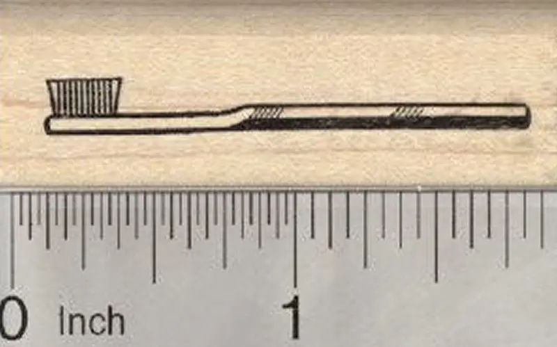 Mini Toothbrush Rubber Stamp For Dental Care Themes 1
