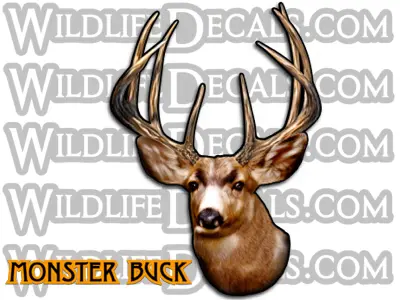 Monster Buck Hunting Vinyl Decal Sticker 1