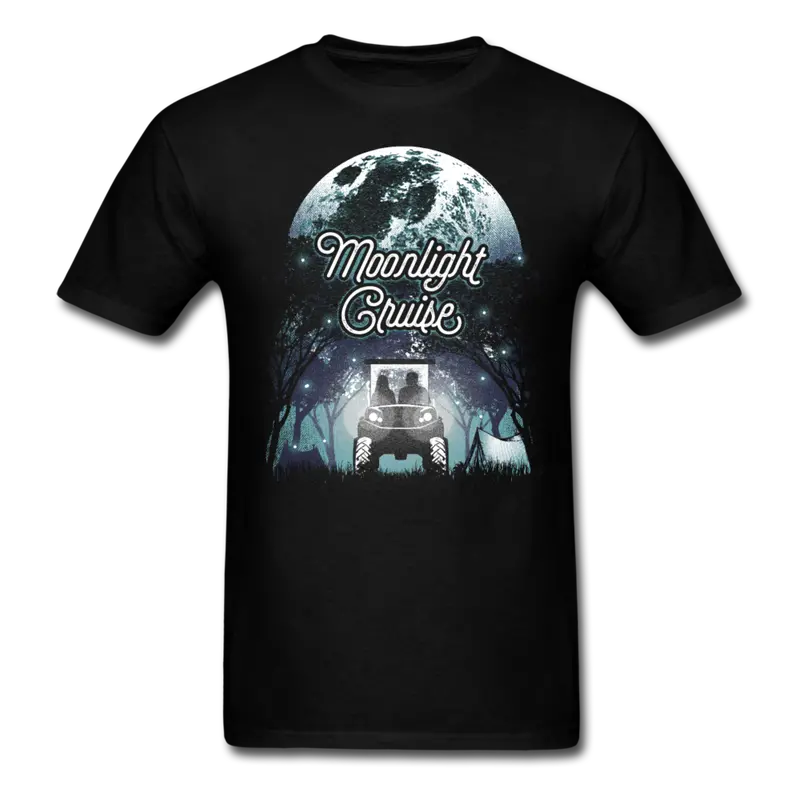 Moonlight Cruise Camping-Themed Graphic Tee 1