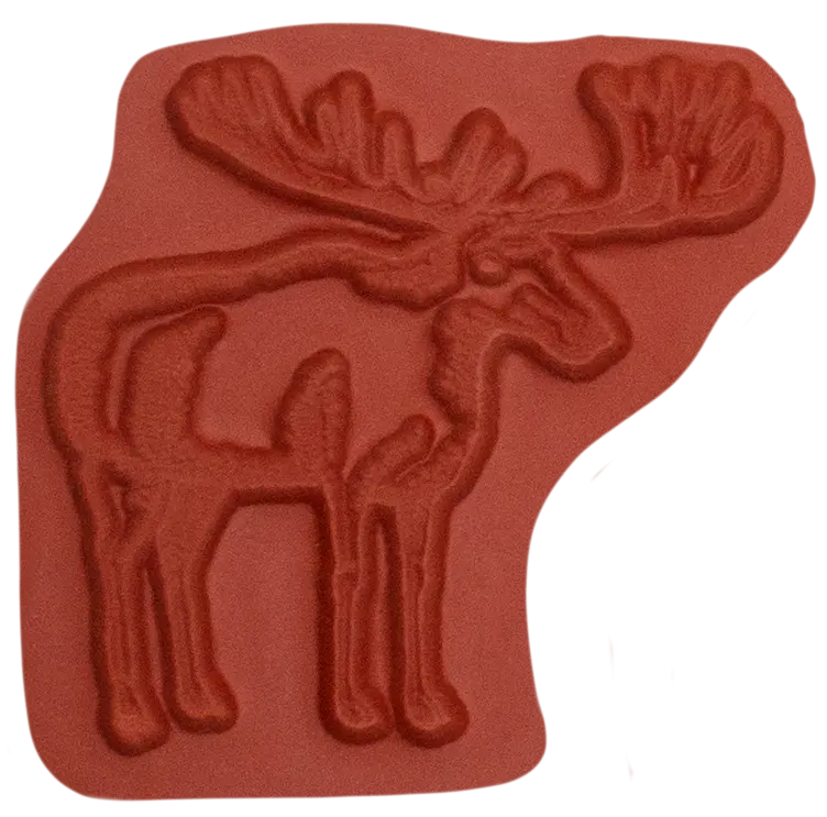 Moose (Eurasian Elk) Wildlife Unmounted Rubber Stamp (Umk6008) 1