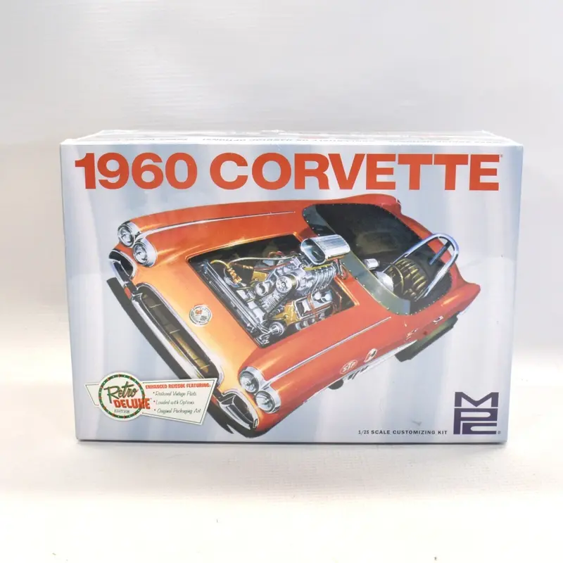 Mpc 1/25 1960 Corvette Plastic Model Kit – Retro Deluxe Edition, Factory Sealed 1