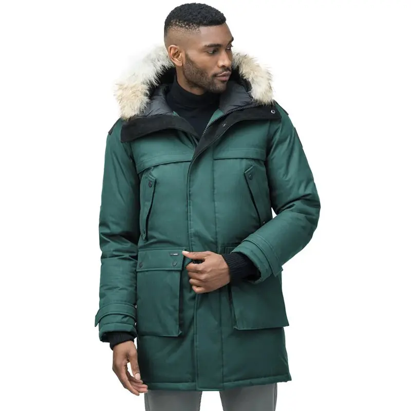 Nobis Yatesy Men'S Premium Long Winter Parka In Forest Green 1