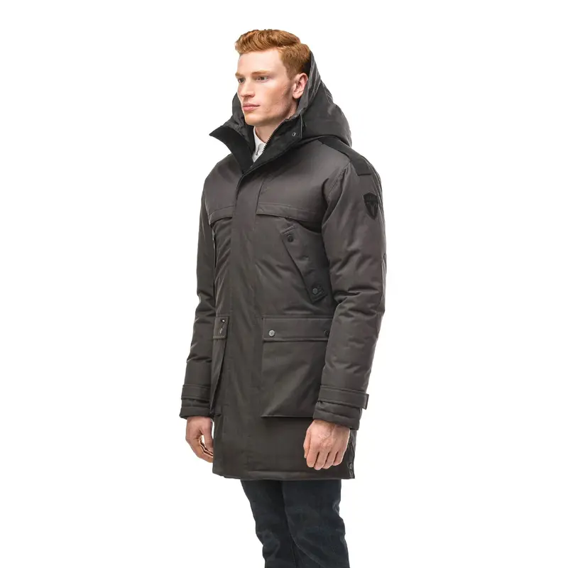 Nobis Yatesy-Nf Extended Parka For Men In Steel Grey 1