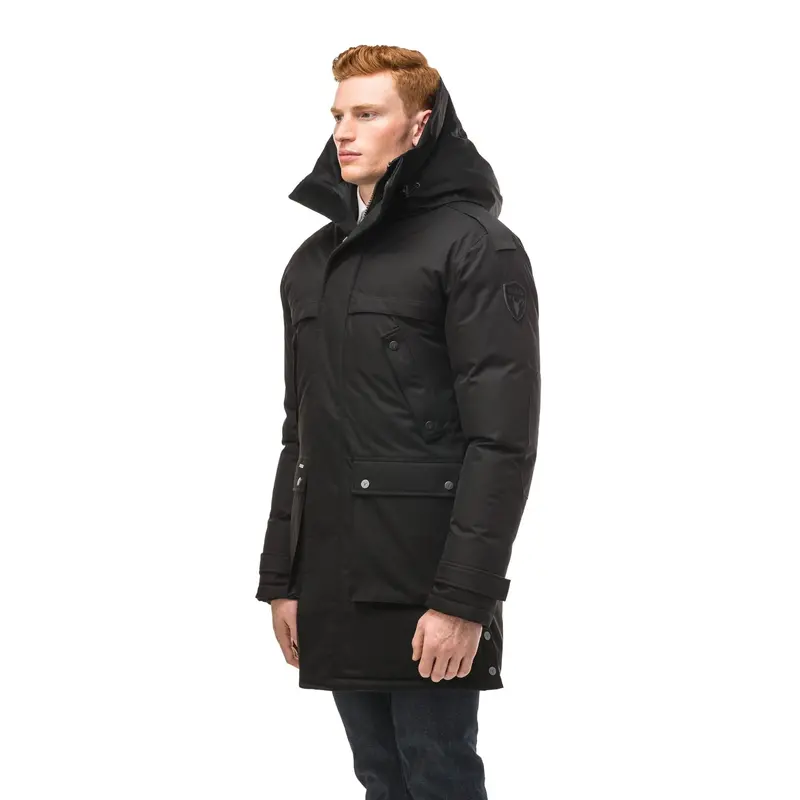 Nobis Yatesy-Nf Long Parka For Men In Black 1