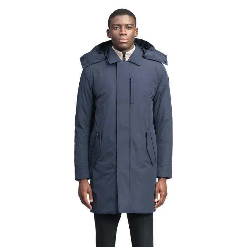 Nord Structured Trench Coat For Men In Deep Marine 1