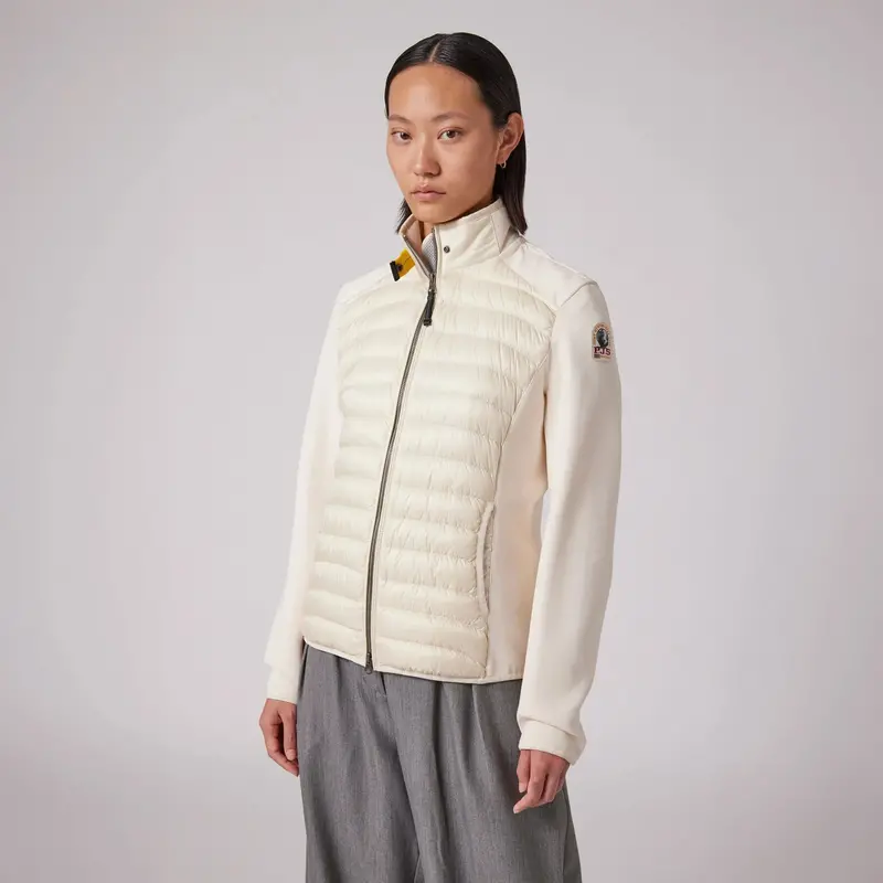 Olivia Hybrid Puffer Vest – Moonbeam Gray 1