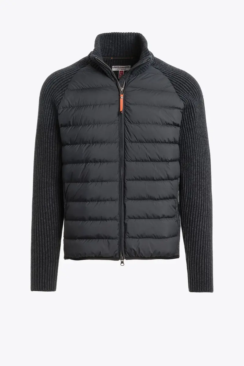 Olmo Hybrid Knit Sweater – Black 1