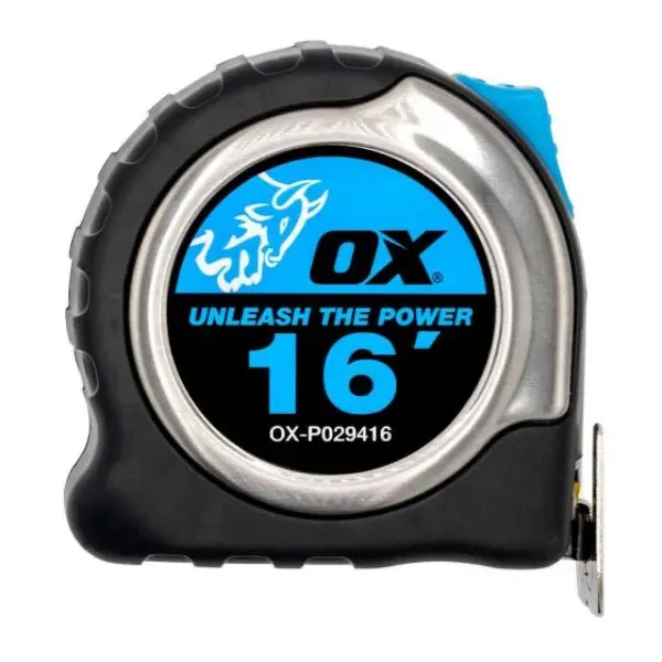 Ox Pro Stainless Steel Tape Measure – 16-Foot Precision Tool With Locking Blade 1