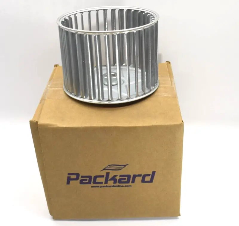 Packard Galvanized Steel Blower Wheel – 5-45/64" Dia × 4" Width, 1/2" Bore 1