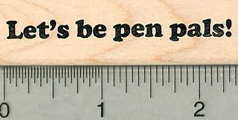 Pen Pal Appreciation Rubber Stamp – Celebrating Long-Distance Friendships 1