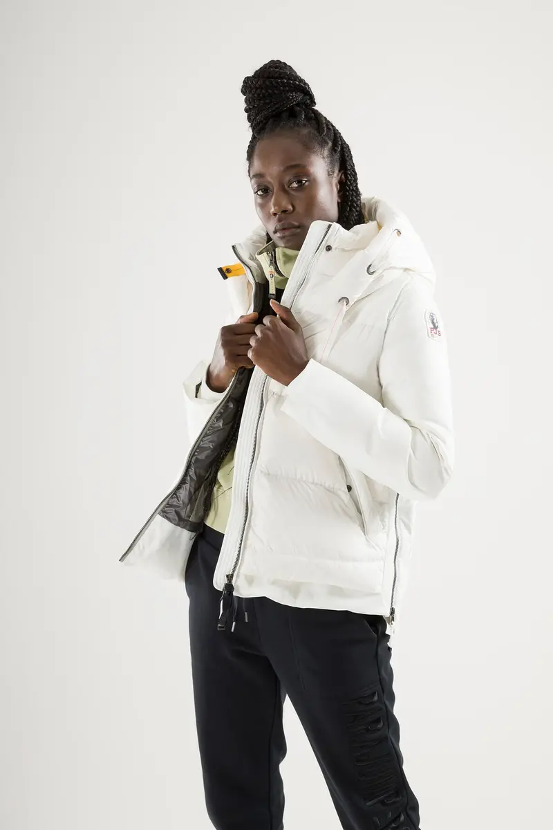 Peppi Lightweight Puffer Jacket In Clean Off-White 1