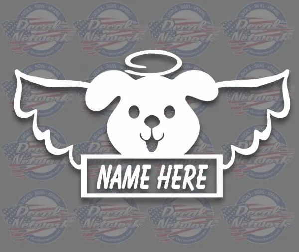 Personalized Dog Loss Memorial Decal 1