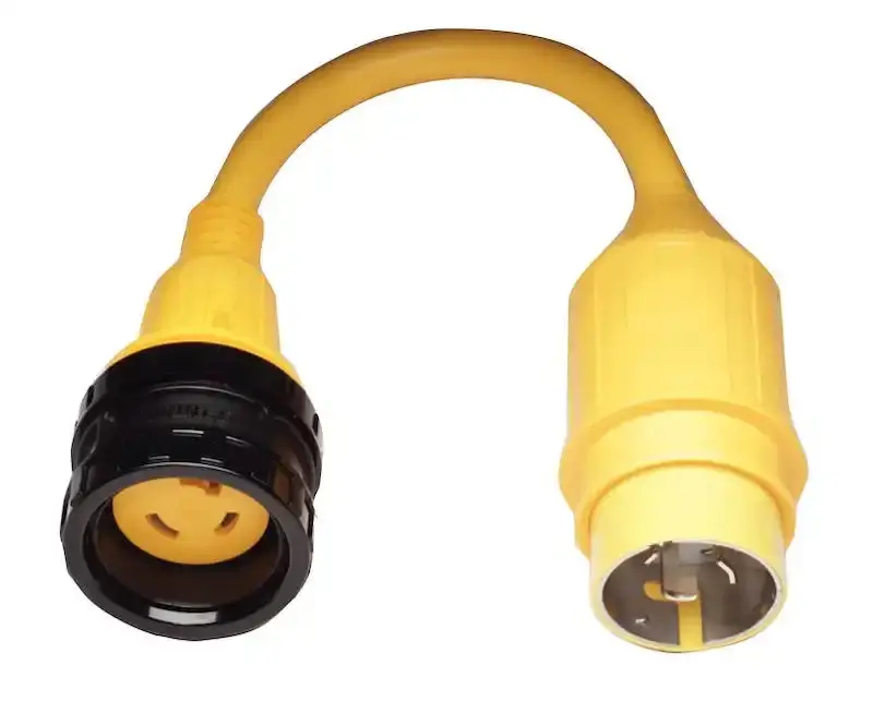 Pigtail Adapter With 50A, 125V Locking Connector For Trailer Wiring 1