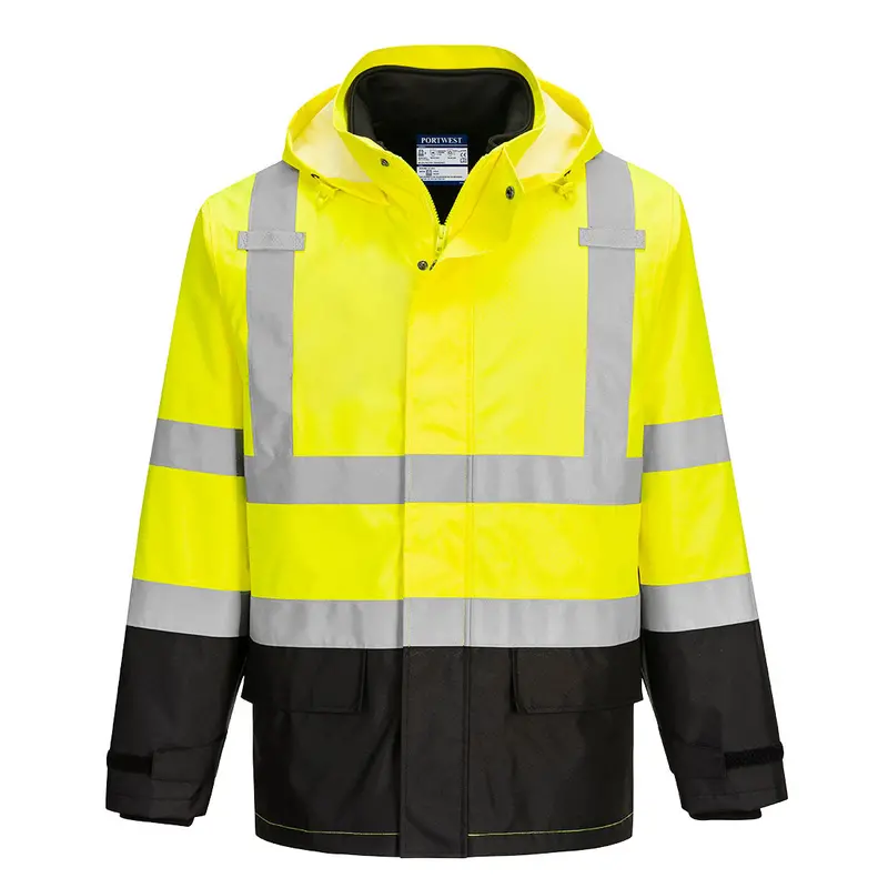 Portwest 3-In-1 Hi-Vis Traffic Jacket – Yellow/Black 1