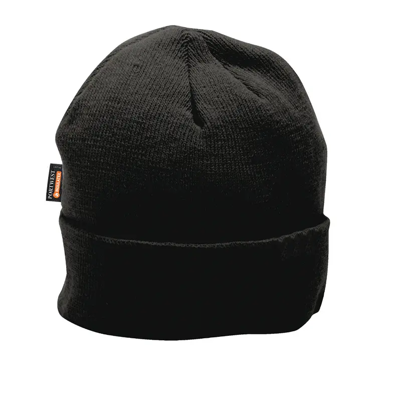 Portwest Black Insulated Knit Hat – B013Bk 1