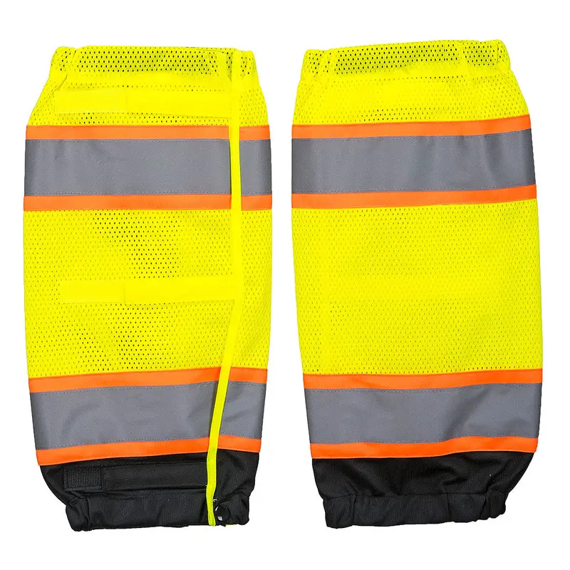 Portwest Us389Yb Yellow-And-Black Hi-Visibility Mesh Gaiters 1