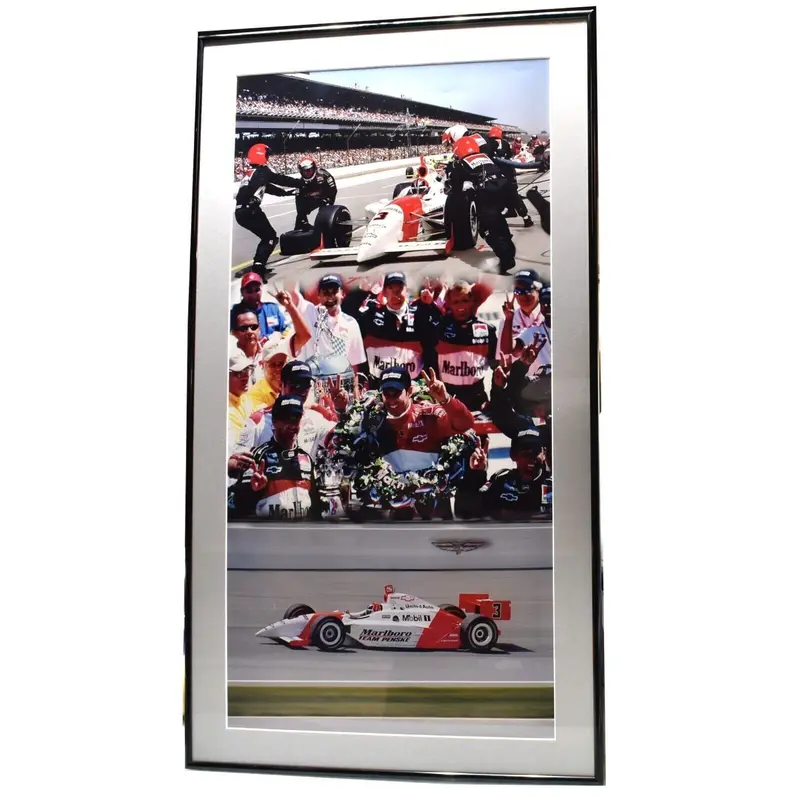 Rare Indy 500 Photo: Helio Castroneves Victory Shot – Authenticated Crew Member Keepsake 1