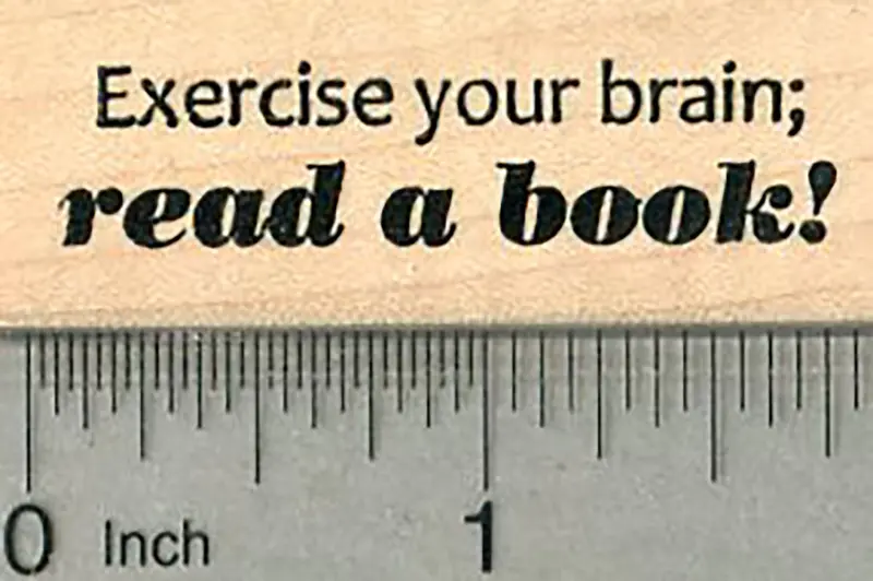 ‘Read A Book’ Brain-Boosting Rubber Stamp 1