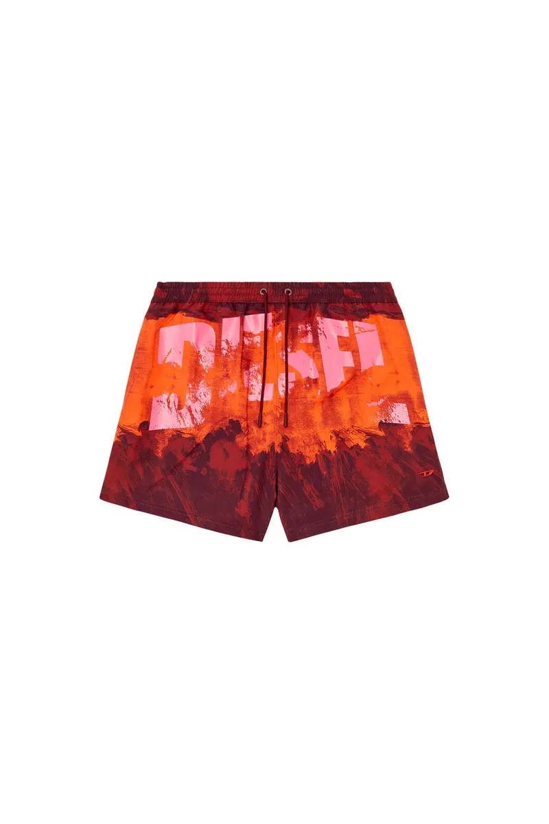 Red Graphic Swim Shorts – Ken-37-D-Pop 1