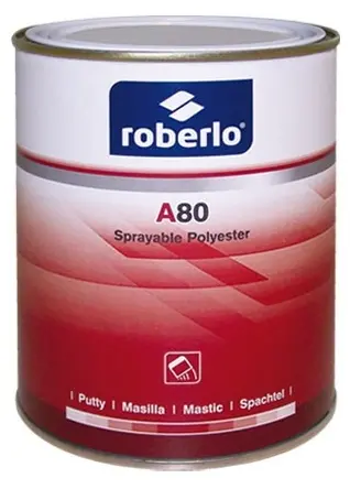 Roberlo A-80 Polyester Body Filler In Gun-Applicable Format – 1 Liter 1