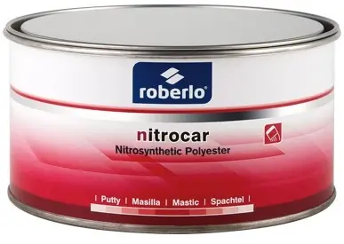 Roberlo Nitrocar E Single-Component Nitrocellulose Putty – 1.5 Kg (Green) 1