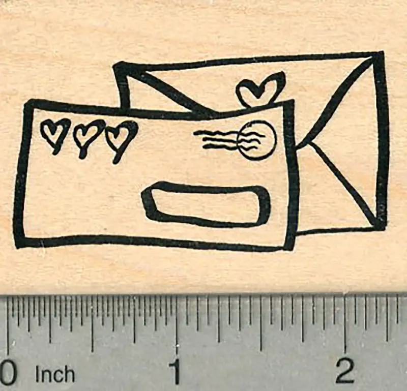 Romantic Love Letters Rubber Stamp For Valentine'S Day 1