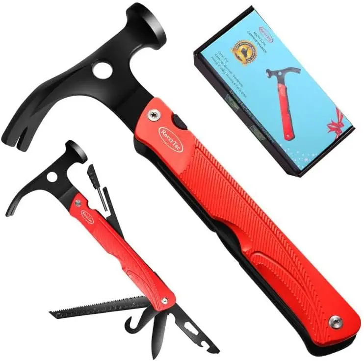 Rovertac 13-In-1 Garden & Outdoor Multitool – Features Tent Stake Puller, Digging Tool, Whistle, Fire Starter & Bottle Opener 1
