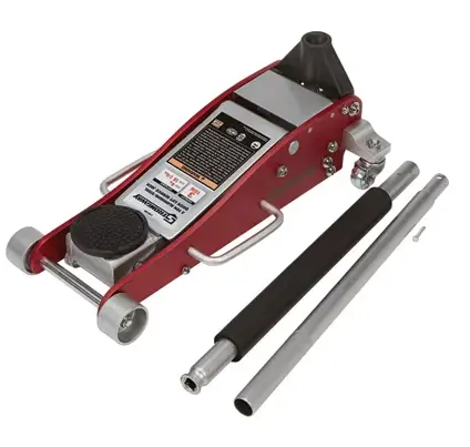 S.A.R. 3-Ton Low-Profile Floor Jack — Aluminum And Steel Construction, Hydraulic, Model Sj 1